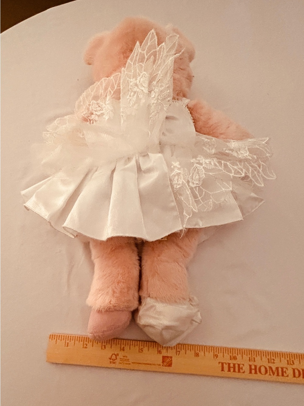 Build-A-Bear Pink Plush Piglet in White Ballet Tutu Dress with Slippers - Picture 8 of 13